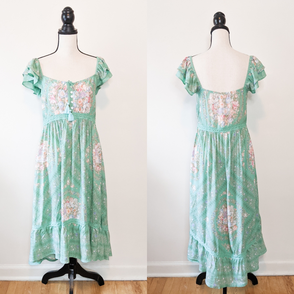 Nwt Tulle & Batiste Elizza Sundress, Turquoise — image 2 of 8
